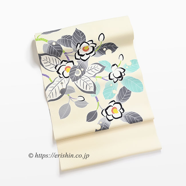 湯本エリ子 染名古屋帯(大山れんげ)