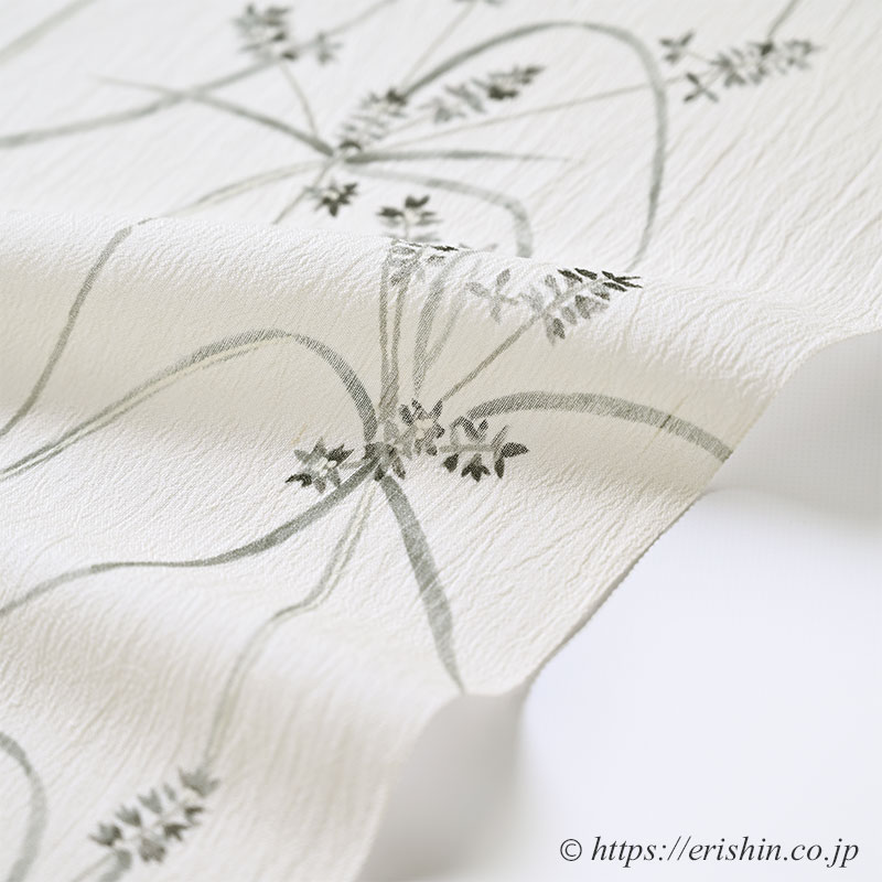 高島屋謹製 紋紗 夏着物正絹 刺繍“自然のコースターに乗る菊”訪問着 H-28 高島屋謹製 紋紗 夏着物正絹 刺繍“自然のコースターに乗る菊”訪問着
