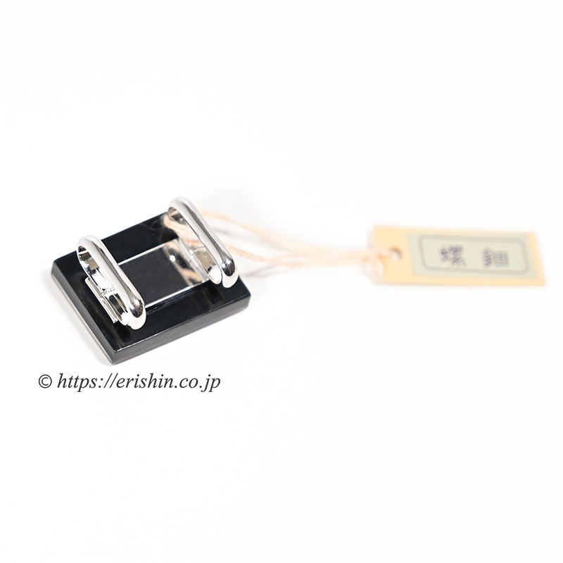 帯留め（螺鈿/クロス・プチ）　☆再入荷しました。