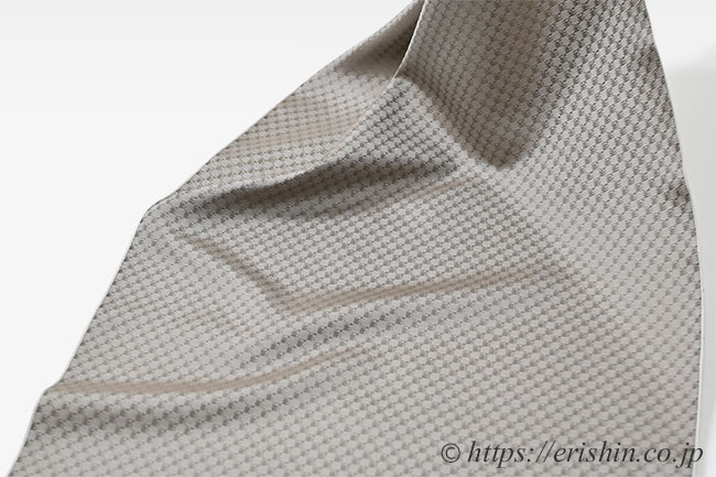 えり新オリジナル 塵よけ兼雨コート「小市松重ね/通年向」 茶鼠色