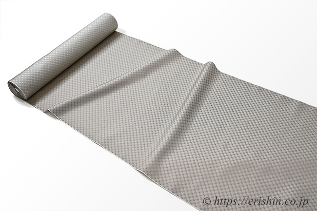 えり新オリジナル 塵よけ兼雨コート「小市松重ね/通年向」 茶鼠色