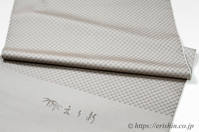 えり新オリジナル 塵よけ兼雨コート「小市松重ね/通年向」 茶鼠色