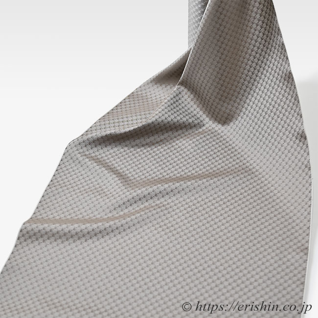 えり新オリジナル 塵よけ兼雨コート「小市松重ね/通年向」 茶鼠色