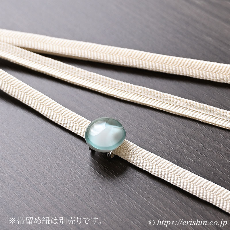 帯留め(空色ドロップ)「着物と帯・呉服えり新」