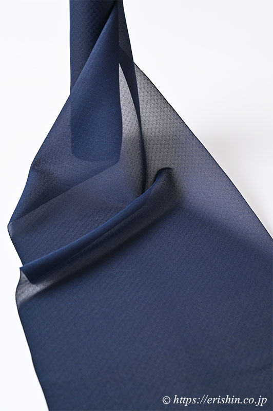 えり新オリジナル 塵よけ兼雨コート「小市松重ね/夏・単衣向」 濃紺色