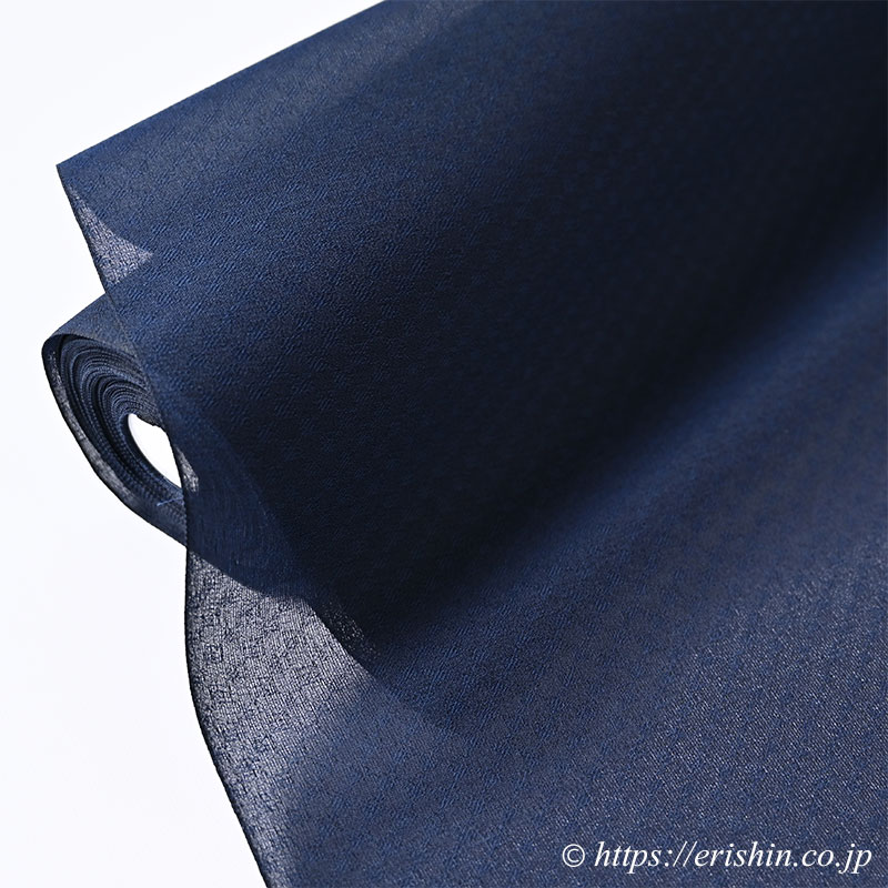 えり新オリジナル 塵よけ兼雨コート「小市松重ね/夏・単衣向」 濃紺色