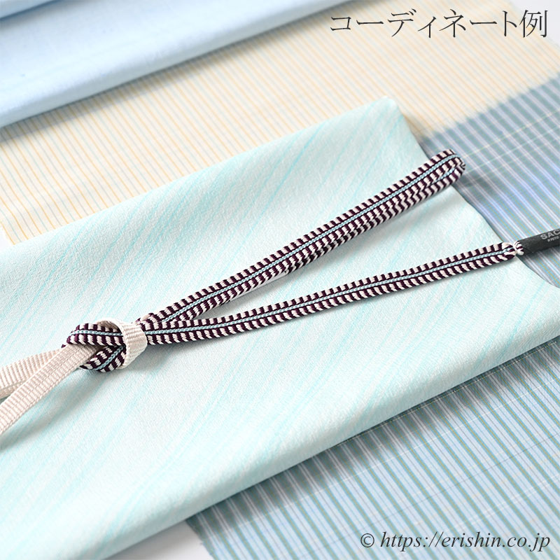 帯揚げ(斜めしけ引き/新橋色)