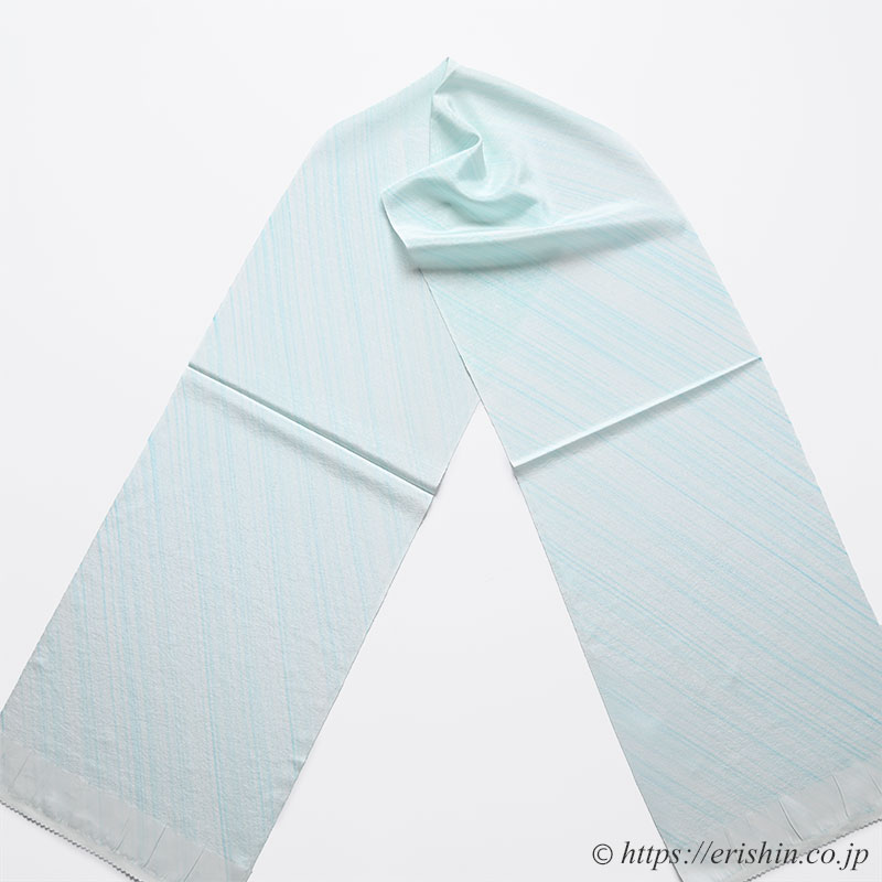 帯揚げ(斜めしけ引き/新橋色)和小物さくら「着物と帯・呉服えり新」