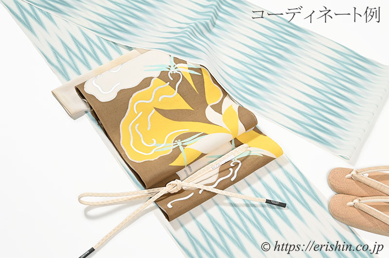 【ちどりや】1円～　新品　美品　和装小物　本麻草履　Mサイズ　上布花緒　夏を先取り　しじら織　淡ベージュ　AA137-2 真綿入りパナマ草履（芭蕉布花緒）Mサイズ和小物さくら『着物・呉服