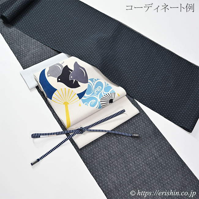 京呉服 塚本 / 団扇 絽ちりめん九寸名古屋帯