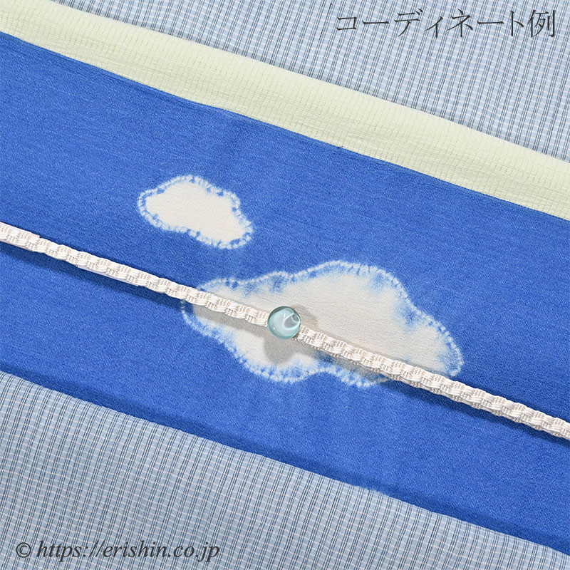 帯留め紐(変わり綾竹組/卯の花色)