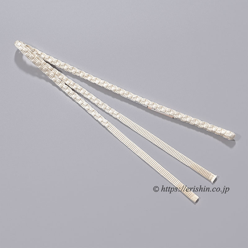 帯留め紐(変わり綾竹組/卯の花色)