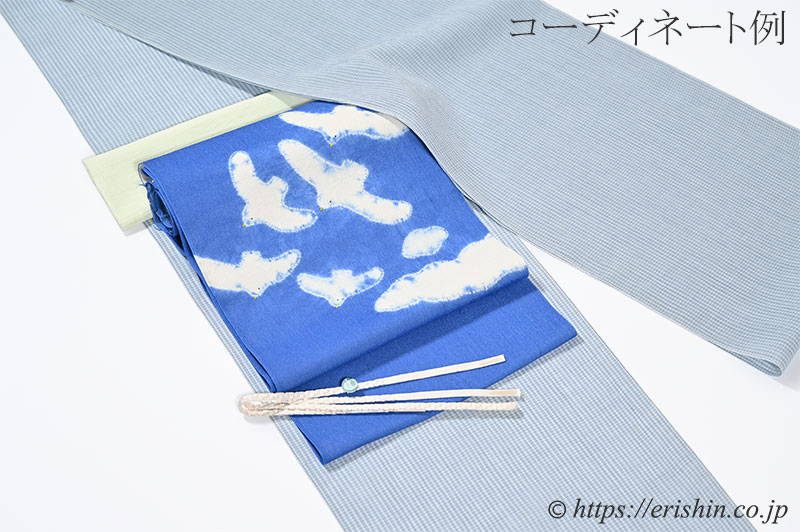 帯留め紐(変わり綾竹組/卯の花色)