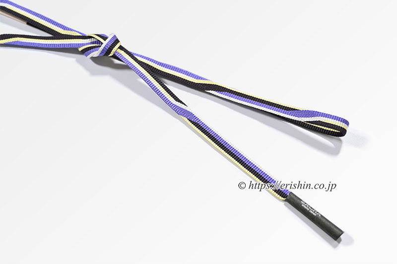 帯締め 綾竹経巻四色切替(桔梗色×檳榔子染×女郎花色×雲居鼠)