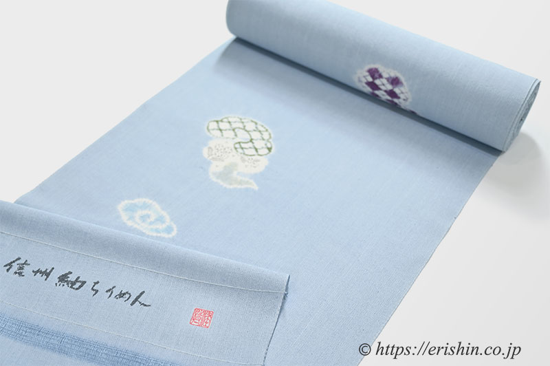 森健持 小紋(霊芝雲・辻ヶ花/紬ちりめん)