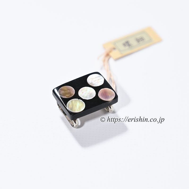 帯留め(螺鈿/みずたま) ☆再入荷しました。