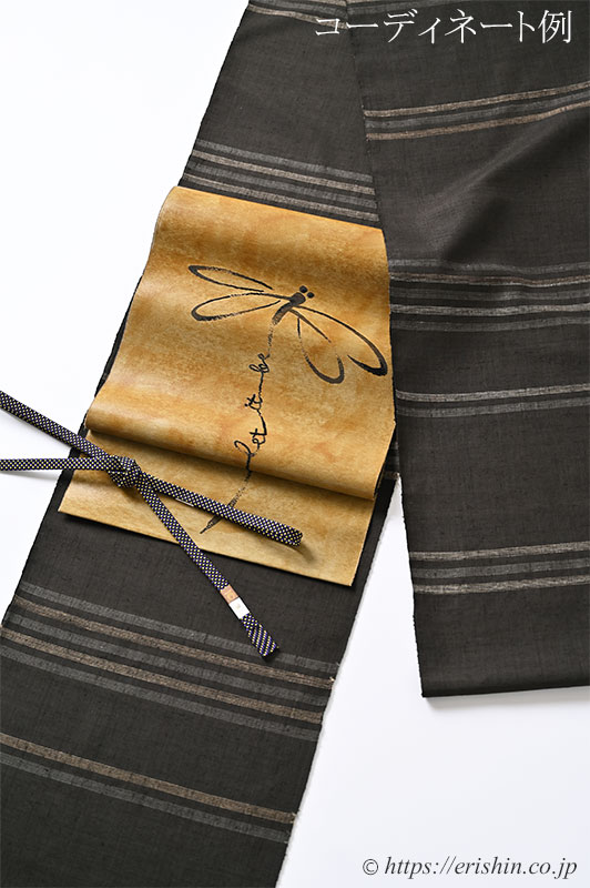 誉田屋源兵衛 九寸織名古屋帯(Let it be 蜻蛉) ※お値段は、お問い合わせ下さい。
