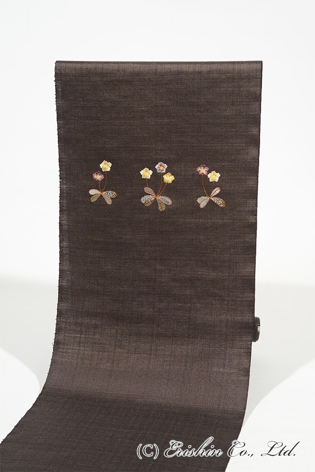【お誂え】手刺繍名古屋帯(更紗小花)