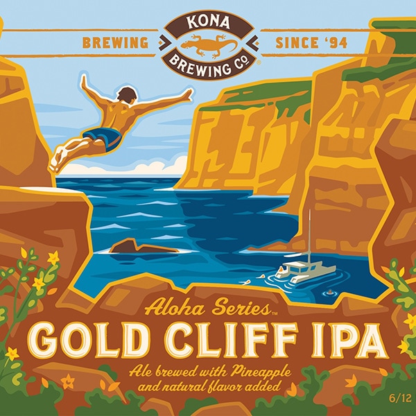 コナビール ゴールドクリフIPA 瓶355mlx12本 ハワイアンビール