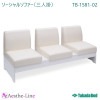 ソーシャルソファー(三人掛) TB-1581-02 感染対策 ソファー 【高田ベッド ソファー業務用 院内 病院 エステ 医療用 治療院 待ち合い 待合 クリニック 整体院 椅子 チェア 業務用 福祉施設 待合ソファー】