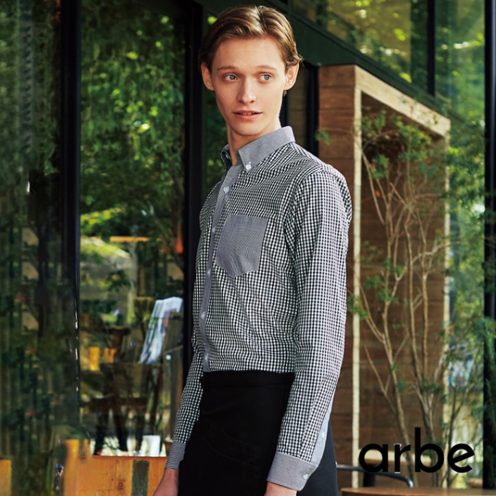 公式] アルべ ギンガムチェック長袖シャツ EP8533