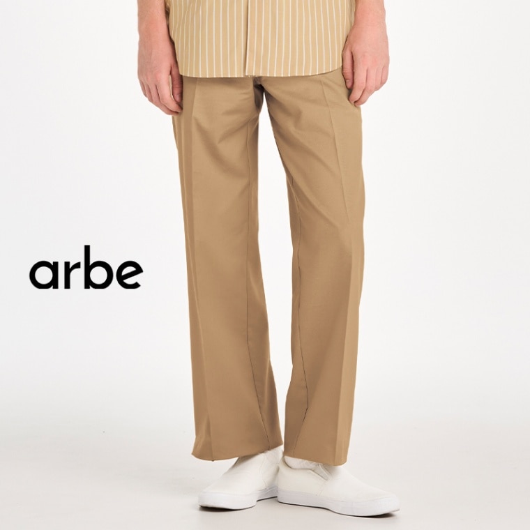 【aseedoncloud】サイズS ベージュ ワイドパンツ 公式] arbe 男性用ワイドパンツ AS9002