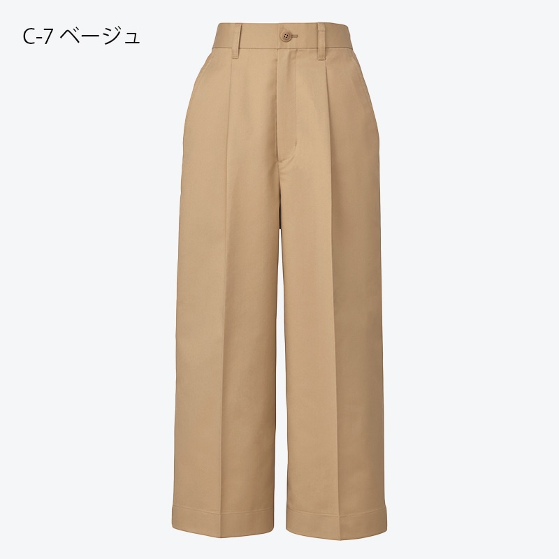 チトセ[公式] arbe クロップド丈ワイドパンツ AS9003
