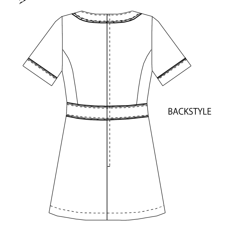 前開き風ニットチュニック。 CL0243