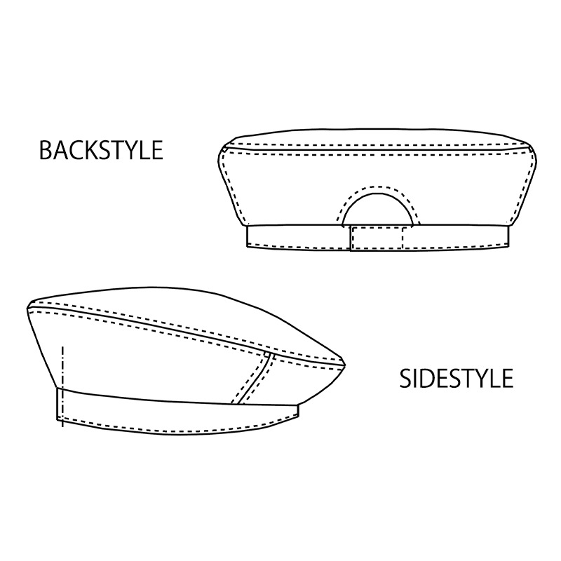 耐塩素加工で耐久性抜群ベレー帽。 AS8086