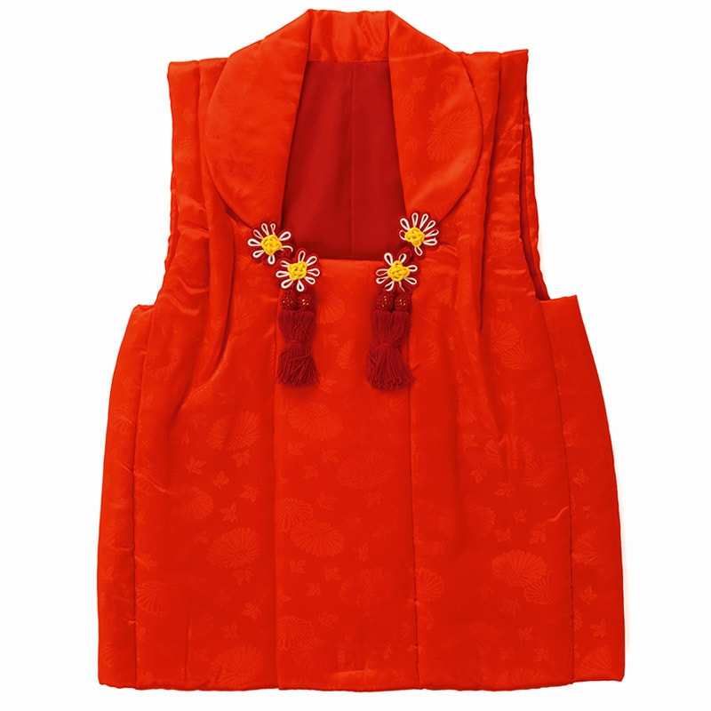 女の子被布コート アセテート 赤 | 子供和装,女の子着物・袴,被布,被布