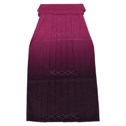 大人女子袴 ワイン濃淡ぼかし 無地 中国製