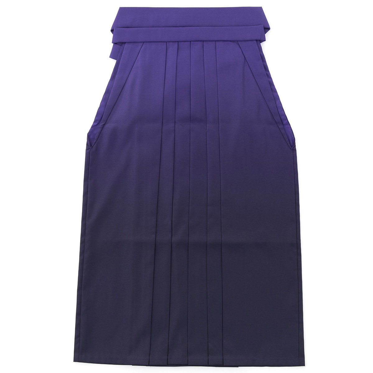 大人女子袴 紫濃淡ぼかし 無地 中国製