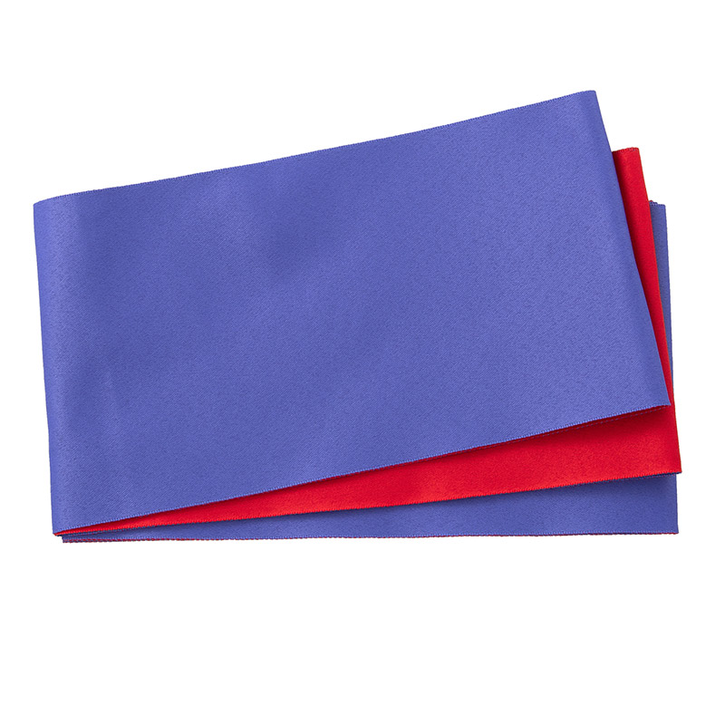 女子袴下帯 ポリ リバーシブル 青紫/赤