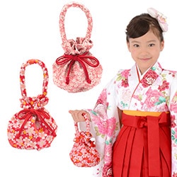 女の子巾着 一本手