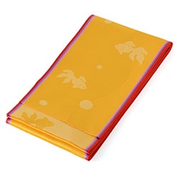 女の子袴下帯 黄 金魚