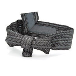 男の子簡易角帯 グレー銀縄縞 中国製