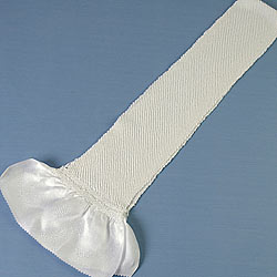 帯揚 正絹 総絞り 普通幅 白