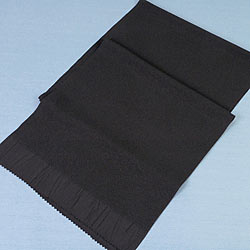 帯揚 ラミエール ちりめん 黒