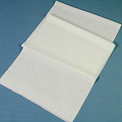 帯揚 ポリ ちりめん 白長尺