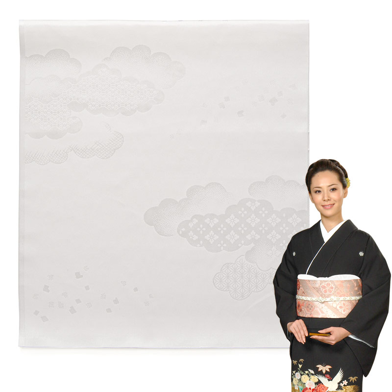 帯揚 ポリ 白 リンズ 10枚組