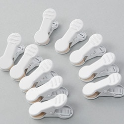 丸型クリップ 白 10個入