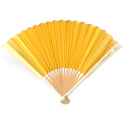 扇子 花嫁用 プラスチック白骨蒔絵 箱なし 難物 中国製 王印
