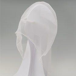 婚礼 花嫁 綿帽子 オフ白 オーガンジー