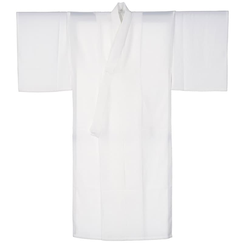 殿方長襦袢 ポリ 白無地 中国製