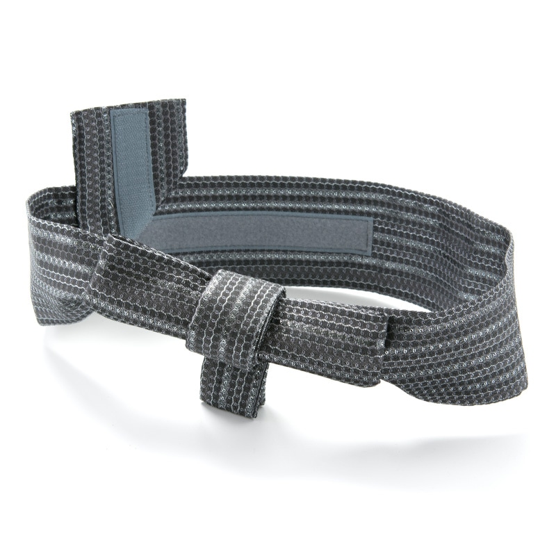 ジュニア男の子簡易角帯 グレー銀縄縞 中国製