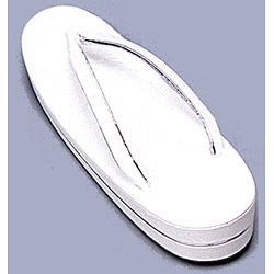 草履単品 花嫁用 白 銀線入【納期約2.5ヵ月・返品不可】
