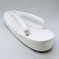 草履単品 花嫁用 白 線なし
