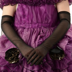 婦人手袋 スパークオーガン 50cm 黒