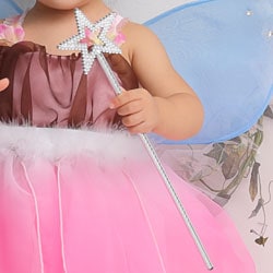 子供ステッキ スター シルバー 長さ34cm 中国製