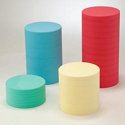 カラーブロック 丸 4個組 FU【納期約10日・返品不可】